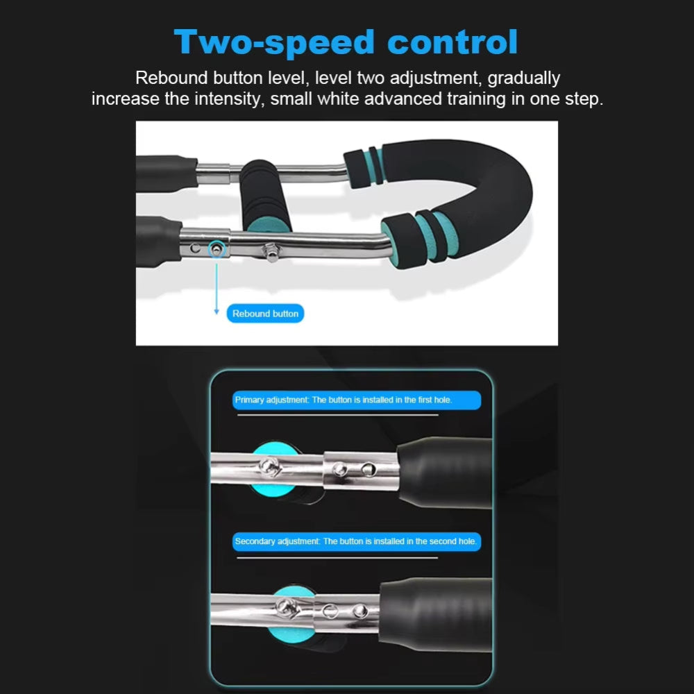Wrist Strength Trainer Adjustable U-Shaped Arm Trainer Home Fitness Chest Expander Twister Arm Exerciser Hand Gripper Strengths
