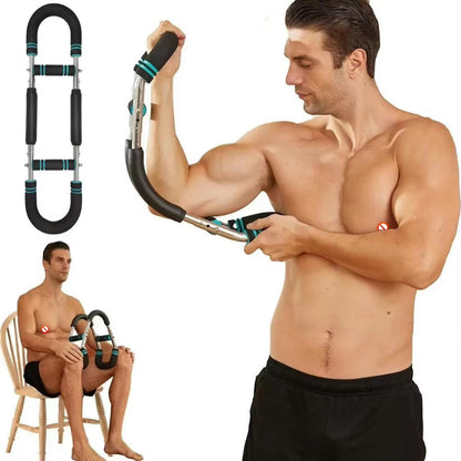 Wrist Strength Trainer Adjustable U-Shaped Arm Trainer Home Fitness Chest Expander Twister Arm Exerciser Hand Gripper Strengths