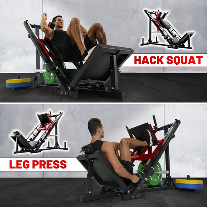 Hack Squat & Press Machine – Full Lower Body Workout