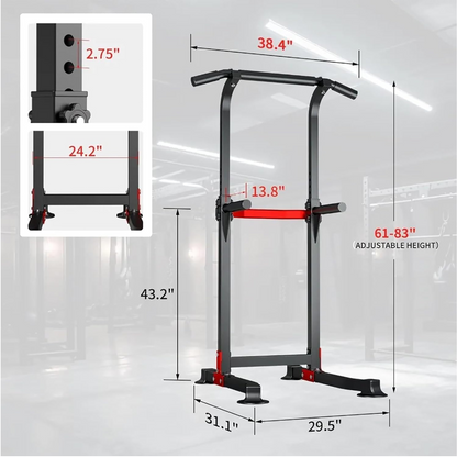 Multi-Use Pull-Up & Dip Station – Adjustable Home Gym